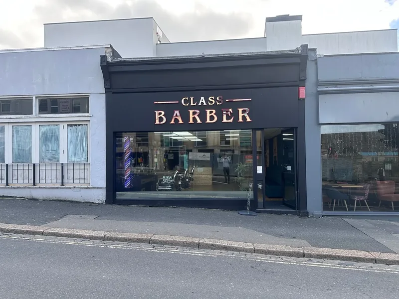 Class barber store front