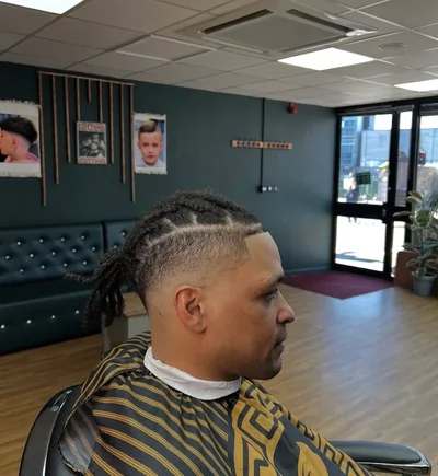 Young client with a neatly styled haircut